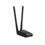 Adaptador de alta potencia USB inalámbrico N 300 Mbps 2.4 GHz con 2 antenas externas de 5 dBi - SILYMX