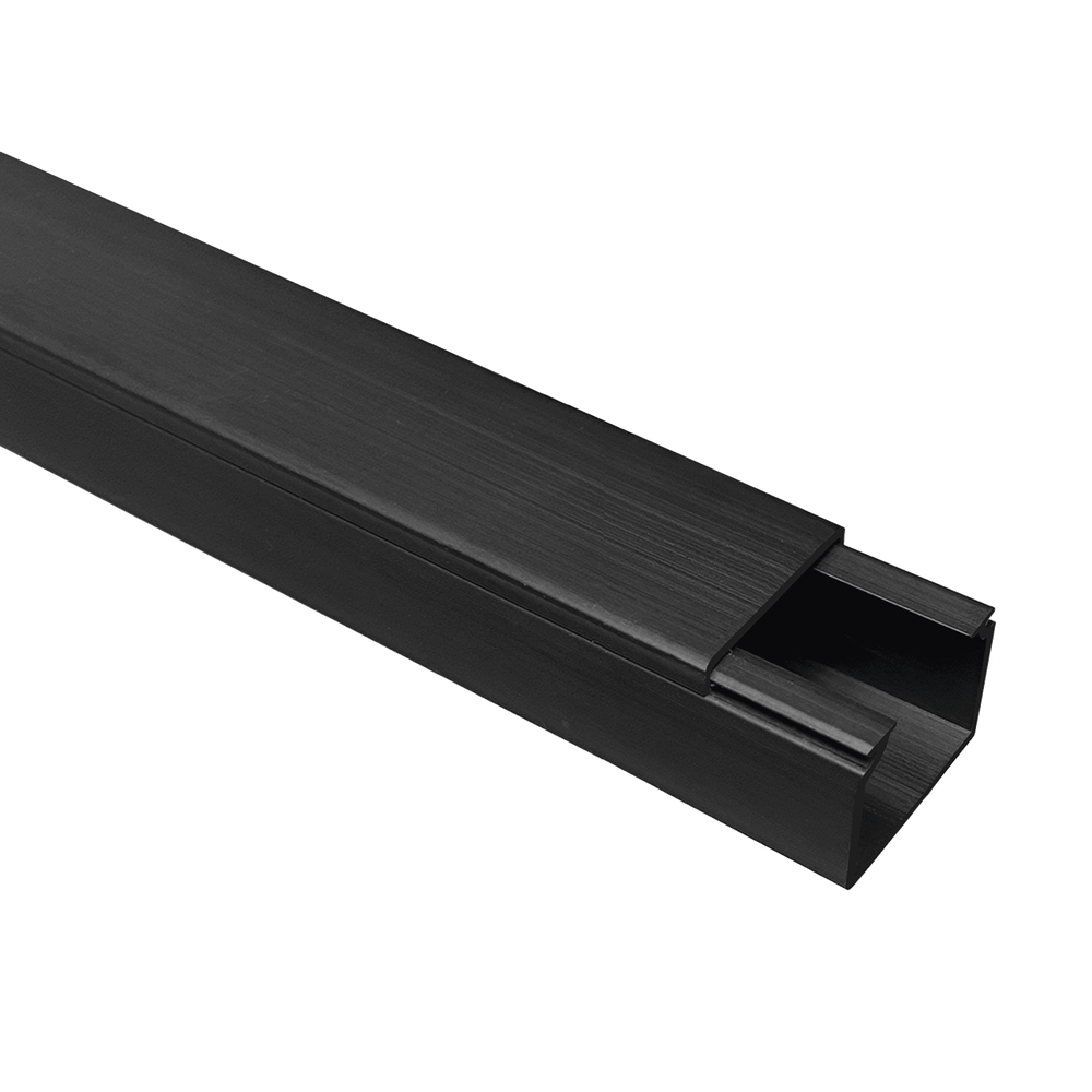 Canaleta TMK 1720 Color Negro con Cinta Adehsiva, 5 Ft. De Largo (1.5 m), Para uso en Exterior con Bajo Voltaje (5201-21362) - SILYMX