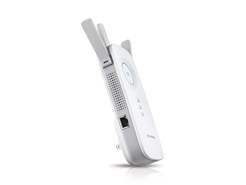 Repetidor Extensor de Cobertura TP-LINK WiFi AC 1750 Mbps doble banda 2.4 GHz y 5 GHz con 1 puerto 1000 Mbps 3 antenas RE450 - SILYMX