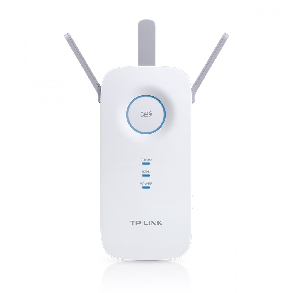 Repetidor Extensor de Cobertura TP-LINK WiFi AC 1750 Mbps doble banda 2.4 GHz y 5 GHz con 1 puerto 1000 Mbps 3 antenas RE450 - SILYMX