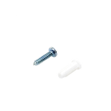 Paquete de 20 taquetes blancos 3/4" y 20 tornillos 8mm x 3/4" 1101-05002 TP-0-KIT - SILYMX