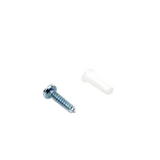 Paquete de 20 taquetes blancos 3/4" y 20 tornillos 8mm x 3/4" 1101-05002 TP-0-KIT - SILYMX