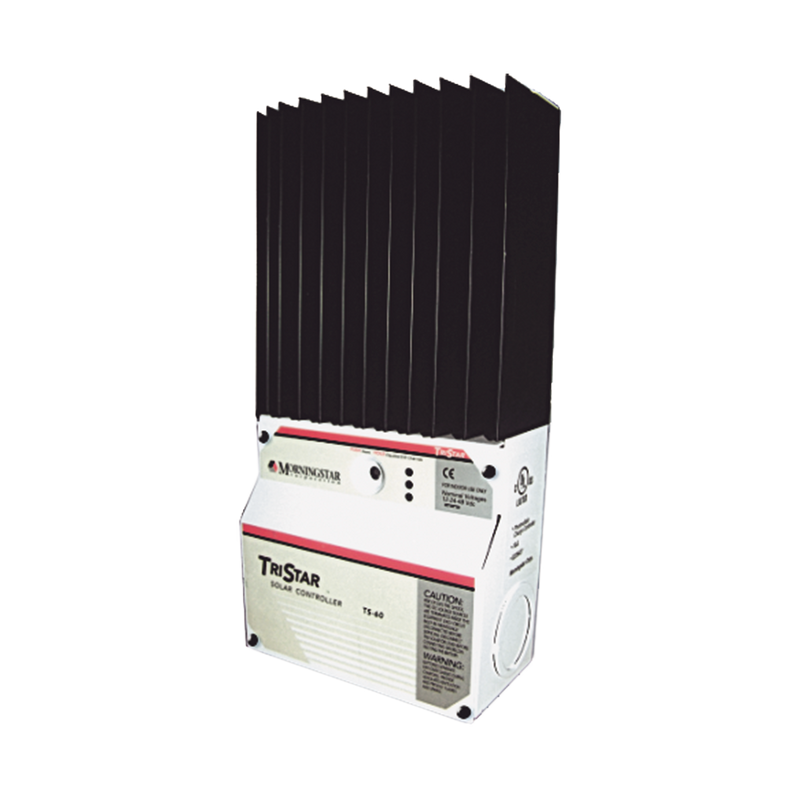 Controlador de Carga MORNINGSTAR con Función de Regulación de Carga Eólica TRISTAR 60 A 12/24/48 Vcc TS-60 - SILYMX