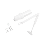 Cierrapuertas Fuerza 4/ Puertas de hasta 1100 mm de Ancho/ Color Blanco /Certificación UL - SILYMX