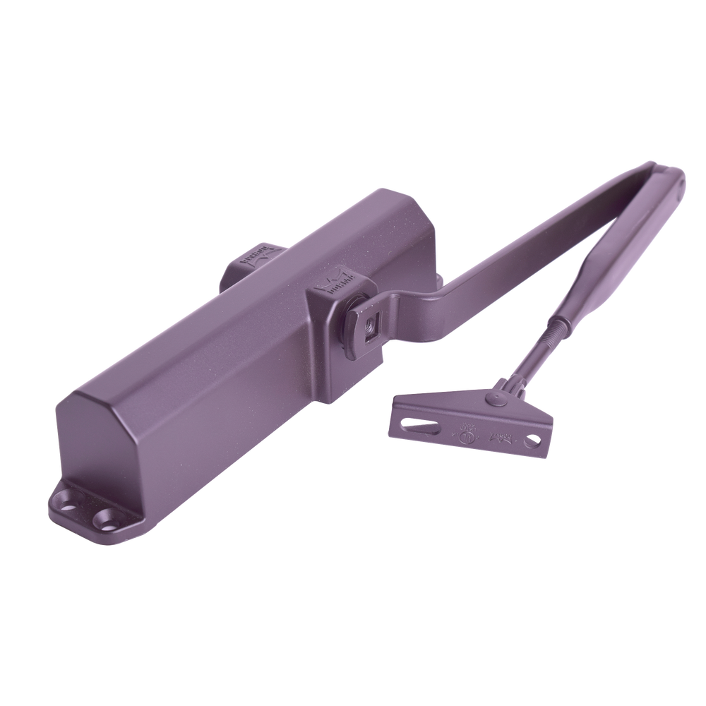 Cierrapuertas Fuerza 4/ Para puertas de hasta 1100 mm de Ancho/ Color Chocolate Oscuro /Certificación UL/ Ideal Puertas Madera - SILYMX