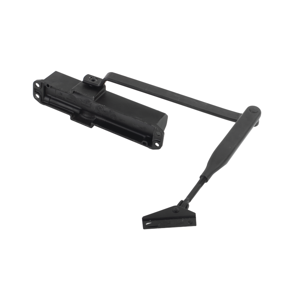 Cierrapuertas Fuerza 4/ Para puertas de hasta 1100 mm de Ancho/ Color Negro /Certificación UL - SILYMX