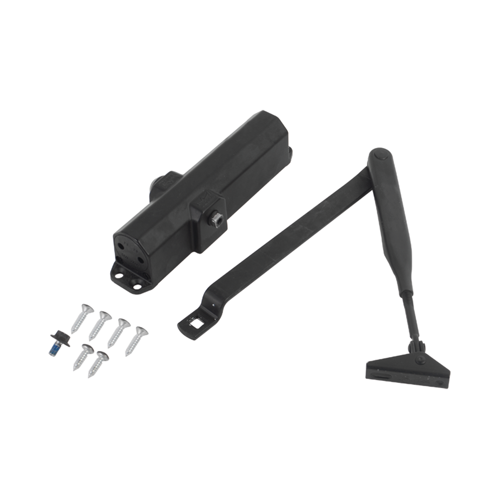 Cierrapuertas Fuerza 4/ Para puertas de hasta 1100 mm de Ancho/ Color Negro /Certificación UL - SILYMX