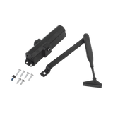 Cierrapuertas Fuerza 4/ Para puertas de hasta 1100 mm de Ancho/ Color Negro /Certificación UL - SILYMX