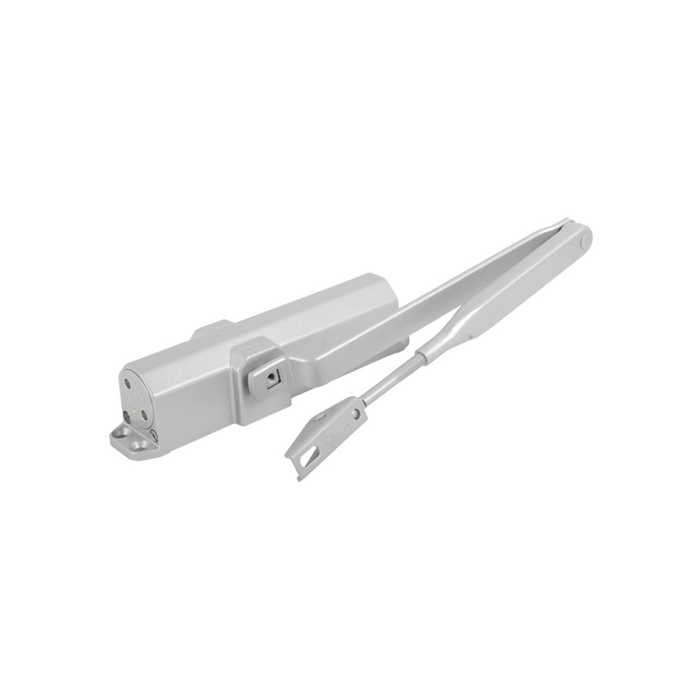 Cierrapuertas Fuerza 4 Para puertas de hasta  hasta 80 kg 1100 mm de Ancho Color Plata Certificación UL TSCOMP - SILYMX