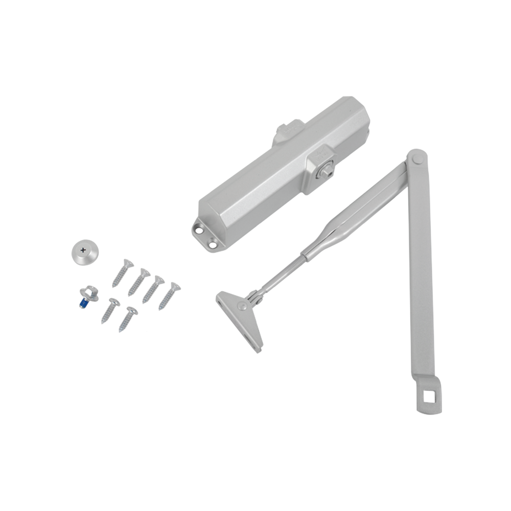 Cierrapuertas Fuerza 4 Para puertas de hasta  hasta 80 kg 1100 mm de Ancho Color Plata Certificación UL TSCOMP - SILYMX