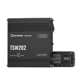 SwitchesTELTONIKATSW202Switch Industrial Administrable L2 Teltonika TSW202 · 8 Puertos PoE+ · 2 SFP · Profinet Clase B · - 40°C a 75°C - SILYMX