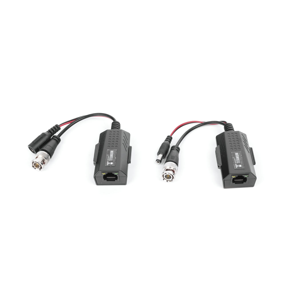 Kit de transceptores activos con conector para alimentación (12V/24Vcc/AC) TurboHD Distancia de hasta 150 m en 4K - SILYMX