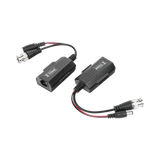Kit de transceptores activos con conector para alimentación (12V/24Vcc/AC) TurboHD Distancia de hasta 150 m en 4K - SILYMX