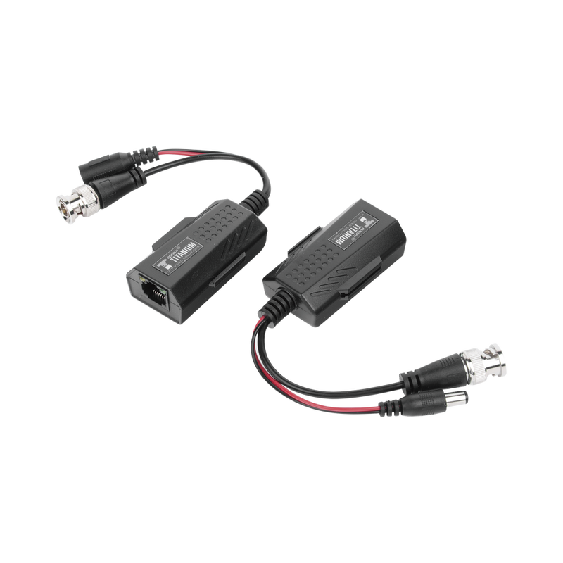 Kit de transceptores activos con conector para alimentación (12V/24Vcc/AC) TurboHD Distancia de hasta 150 m en 4K - SILYMX
