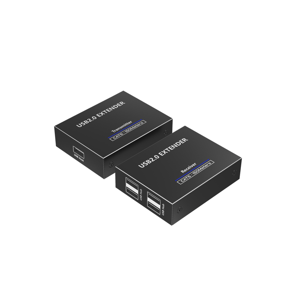 Kit EXTENSOR USB 2.0 de 4 Puertos para Distancias de Hasta 150 m EPCOM TITANIUM TT150USB - SILYMX