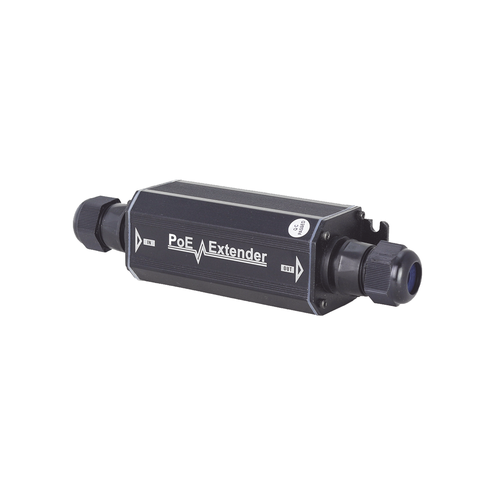 Extensor Gigabit PoE para Intemperie TT-2001EX-POE · 1 Puerto Entrada PoE 1 Puerto Salida PoE IP66 No requiere fuente de alimentación adicional - SILYMX