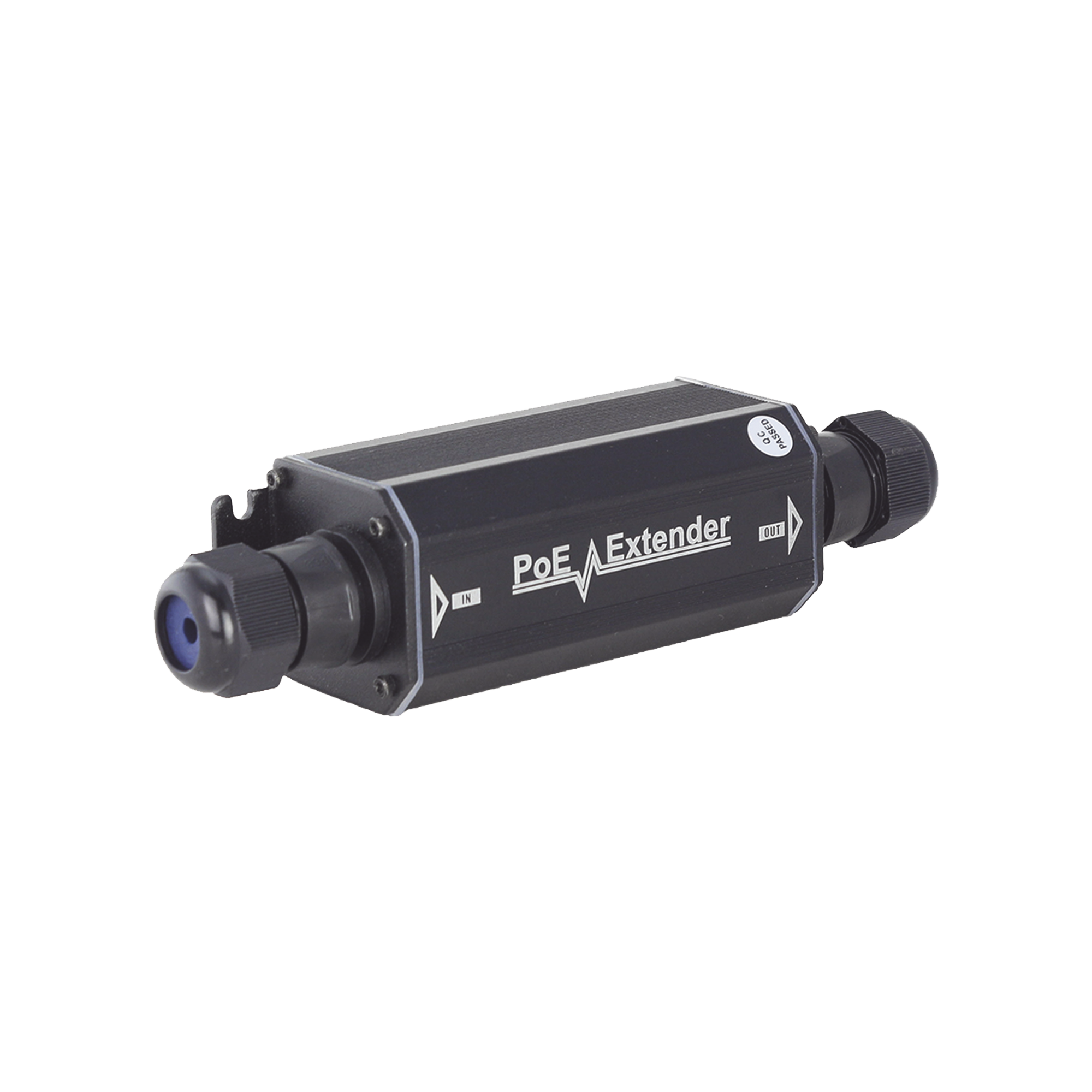 Extensor Gigabit PoE para Intemperie TT-2001EX-POE · 1 Puerto Entrada PoE 1 Puerto Salida PoE IP66 No requiere fuente de alimentación adicional - SILYMX