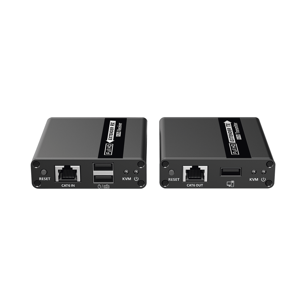 Kit extensor KVM HDMI y USB hasta 70 metros 1080P 60 Hz Cat 6 Uso 24/7 Salida de audio Transmite el Video y Controla tu DVR vía USB a distancia TT223KVM - SILYMX