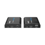 Kit extensor KVM (HDMI y USB) hasta 120 metros Soporta STP y UTP CAT5/5E/6 / Soporta Switch Gigabit para control KVM múltiple / Soporta hasta 253 receptores / Transmite el Video y Controla tu DVR vía USB - SILYMX