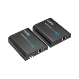 Kit extensor KVM (HDMI y USB) hasta 120 metros Soporta STP y UTP CAT5/5E/6 / Soporta Switch Gigabit para control KVM múltiple / Soporta hasta 253 receptores / Transmite el Video y Controla tu DVR vía USB - SILYMX