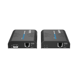 Kit extensor KVM (HDMI y USB) hasta 120 metros Soporta STP y UTP CAT5/5E/6 / Soporta Switch Gigabit para control KVM múltiple / Soporta hasta 253 receptores / Transmite el Video y Controla tu DVR vía USB - SILYMX