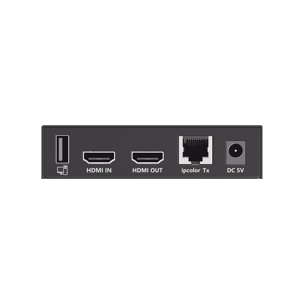 Kit Extensor KVM HDMI y USB hasta 120 metros Transmite el Video y Controla tu DVR vía USB a distancia Soporta resolución 4K 60Hz Cat 6, 6a y 7 Salida Loop en el Tx para visualización local TT582KVM - SILYMX