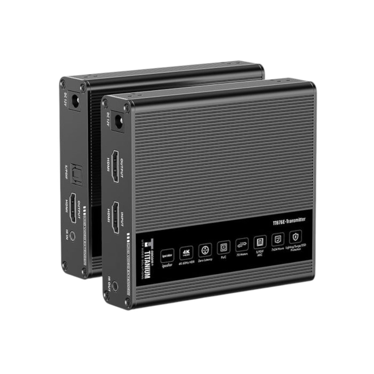 Kit Extensor HDMI para distancias de 70 metros Resolución 4K x 2K 60 Hz TT-676E - SILYMX