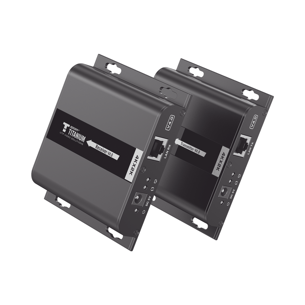 Kit Extensor HDMI para distancias de 120 metros 4K 30Hz por medio de UTP Cat 5e/6 Uno a Uno y Uno a Muchos Uso 24/7 Compatible con Switch TT-683-4.0 - SILYMX