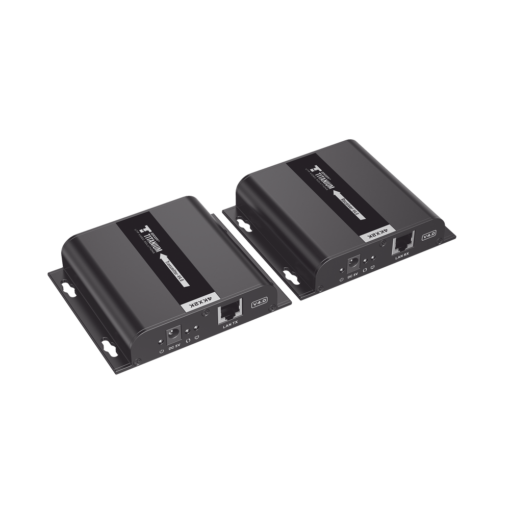 Kit Extensor HDMI para distancias de 120 metros 4K 30Hz por medio de UTP Cat 5e/6 Uno a Uno y Uno a Muchos Uso 24/7 Compatible con Switch TT-683-4.0 - SILYMX