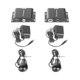 Kit Extensor HDMI para distancias de 120 metros 4K 30Hz por medio de UTP Cat 5e/6 Uno a Uno y Uno a Muchos Uso 24/7 Compatible con Switch TT-683-4.0 - SILYMX