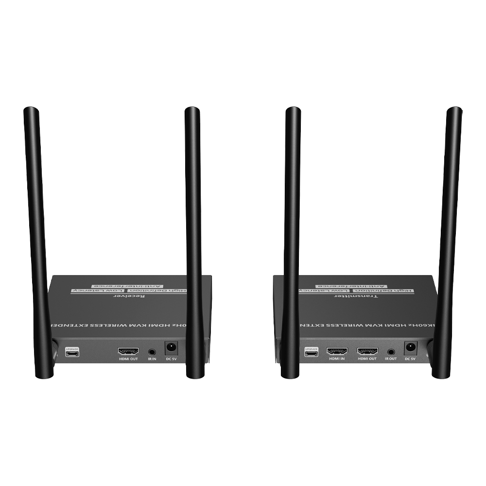 Kit Extensor Inalámbrico ID4K 60Hz Transmisión hasta 50m Transferencia IR Emparejamiento SS TT699KVM - SILYMX