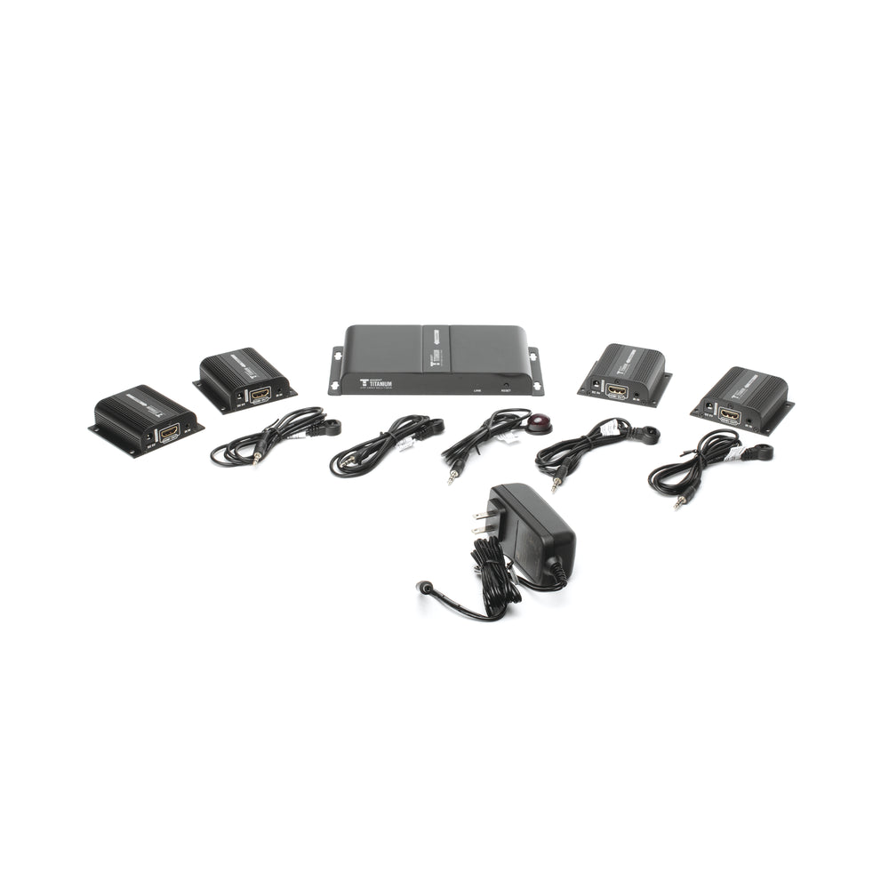 Kit Divisor y Extensor HDMI Extender Splitter Divide 1 Fuente HDMI a 4 Pantallas TT714PRO - SILYMX