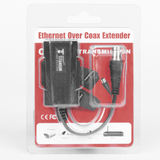 Kit EXTENSOR IP por cable CABLE COAXIAL para distancias de HASTA 200 m REUTILIZA EL CABLEADO EXISTENTE PARA CONECTAR CÁMARAS IP No Requiere Energía Transmisión en Tiempo Real Protección Contra Sobretensiones Incorporada TT-IP-CX - SILYMX
