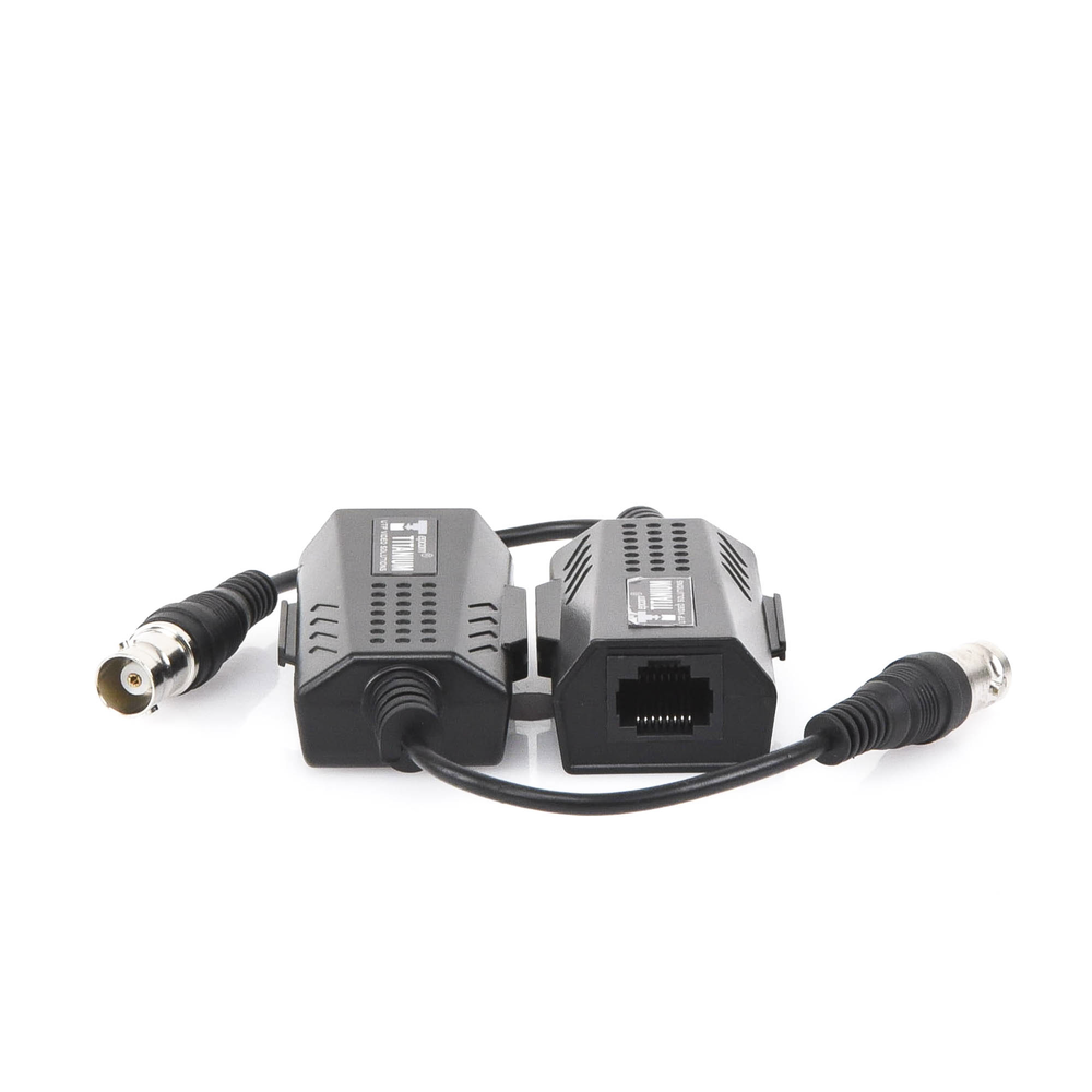 Kit EXTENSOR IP por cable CABLE COAXIAL para distancias de HASTA 200 m REUTILIZA EL CABLEADO EXISTENTE PARA CONECTAR CÁMARAS IP No Requiere Energía Transmisión en Tiempo Real Protección Contra Sobretensiones Incorporada TT-IP-CX - SILYMX