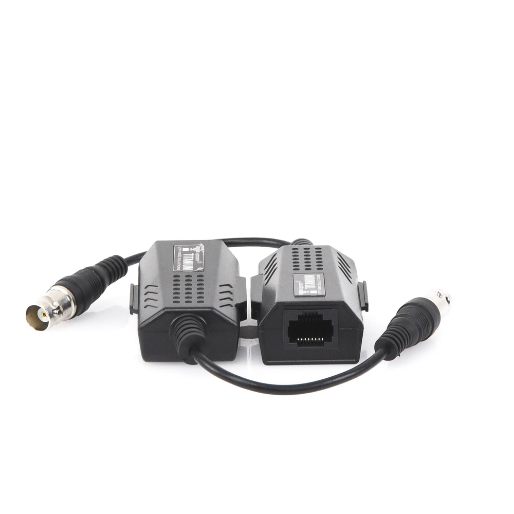 Kit EXTENSOR IP por cable CABLE COAXIAL para distancias de HASTA 200 m REUTILIZA EL CABLEADO EXISTENTE PARA CONECTAR CÁMARAS IP No Requiere Energía Transmisión en Tiempo Real Protección Contra Sobretensiones Incorporada TT-IP-CX - SILYMX