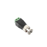 Adaptador de conector BNC macho a 2 terminales-tornillo para cables AWG-26-14, en aplicaciones CCTV, Níquel/ Oro/ PTFE y PVC TT-RG-17 - SILYMX