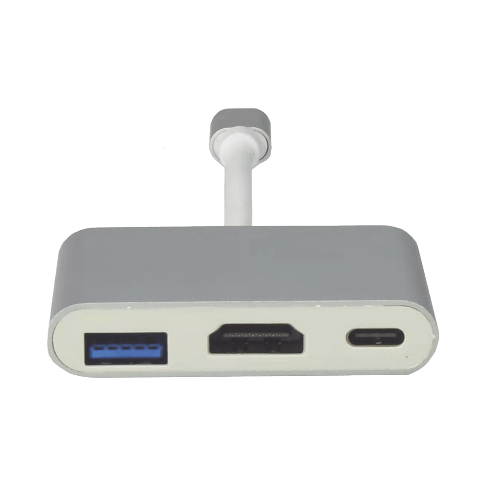 Adaptador Multipuerto USBC 3.1 A HDMI 4K USB 3.0 USBC Alta Velocidad de Transmisión de Datos Admite Carga Rápida PD en el Puerto USB C TT-USB-CAV - SILYMX