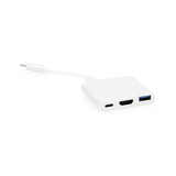 Adaptador Multipuerto USBC 3.1 A HDMI 4K USB 3.0 USBC Alta Velocidad de Transmisión de Datos Admite Carga Rápida PD en el Puerto USB C TT-USB-CAV - SILYMX