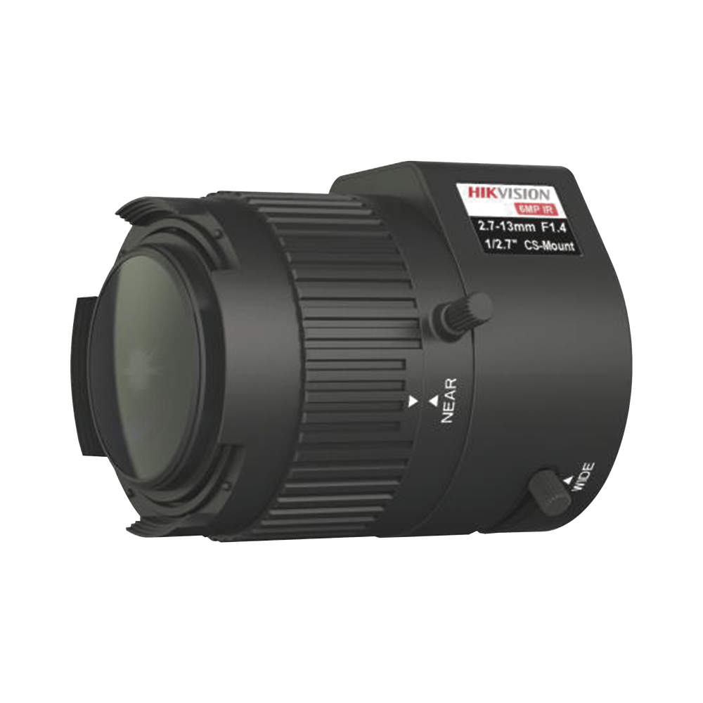 Lente Varifocal 2.7 A 13 Mm Resolución 6 Megapixel Iris Automático Formato 1/2.7" Compatible Con Cámaras Hikvision TV2713D-6MPIR - SILYMX