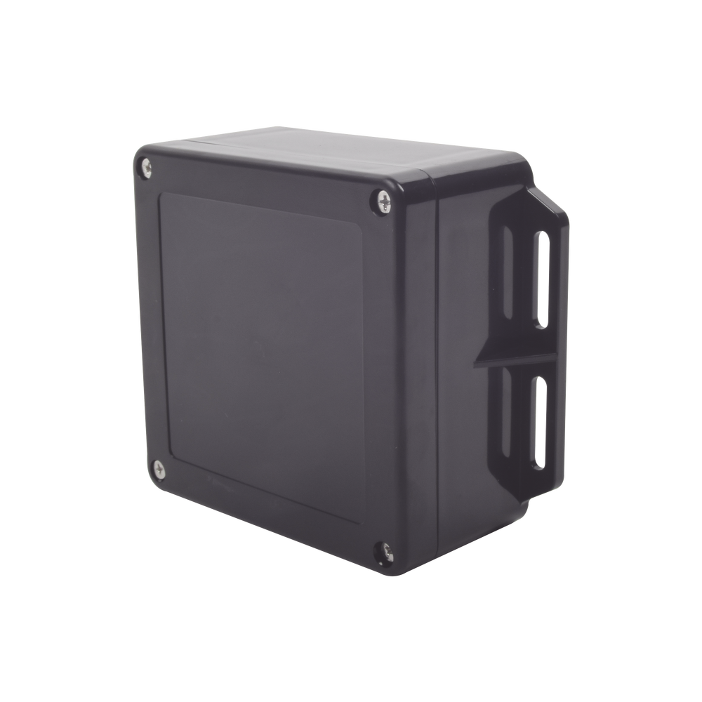 Gabinete de Plástico Negro para Exterior (IP65) de 120 x 120 x 60 mm Cierre por Tornillos TXG-0152-BK - SILYMX