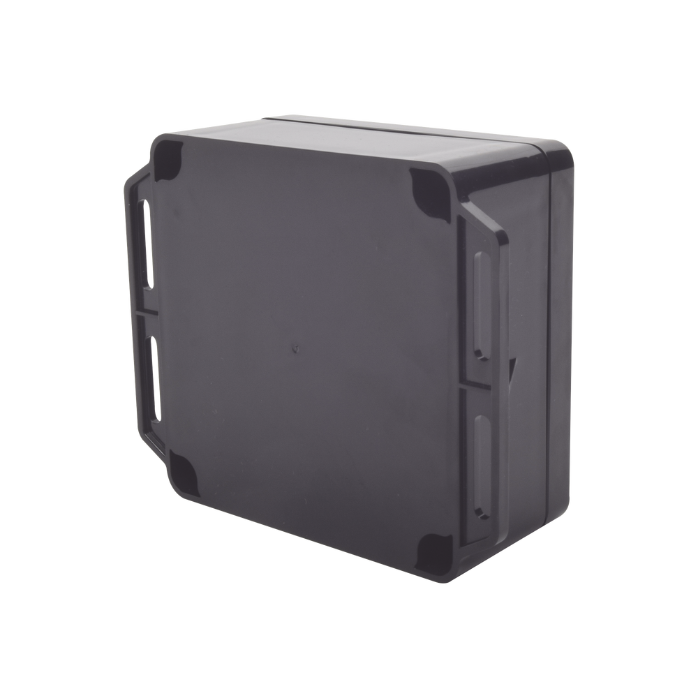 Gabinete de Plástico Negro para Exterior (IP65) de 120 x 120 x 60 mm Cierre por Tornillos TXG-0152-BK - SILYMX