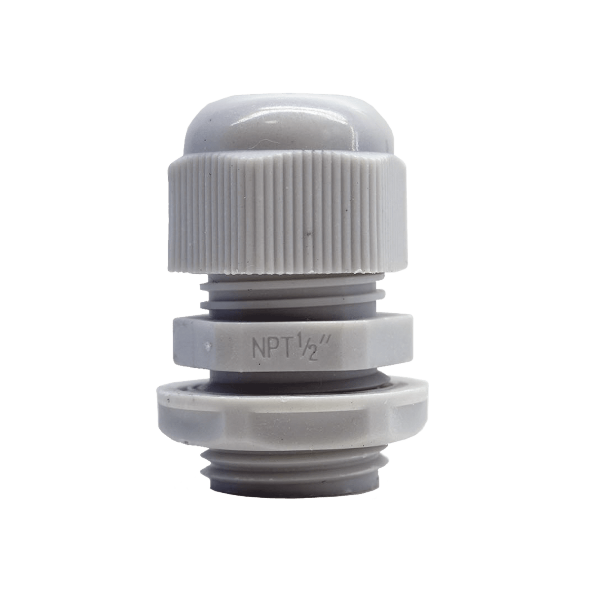 TXPROTXG-PG-12NConector Plástico Blanco Tipo Glándula para Rosca NPT 1/2" TXPRO TXG - PG - 12N - SILYMX