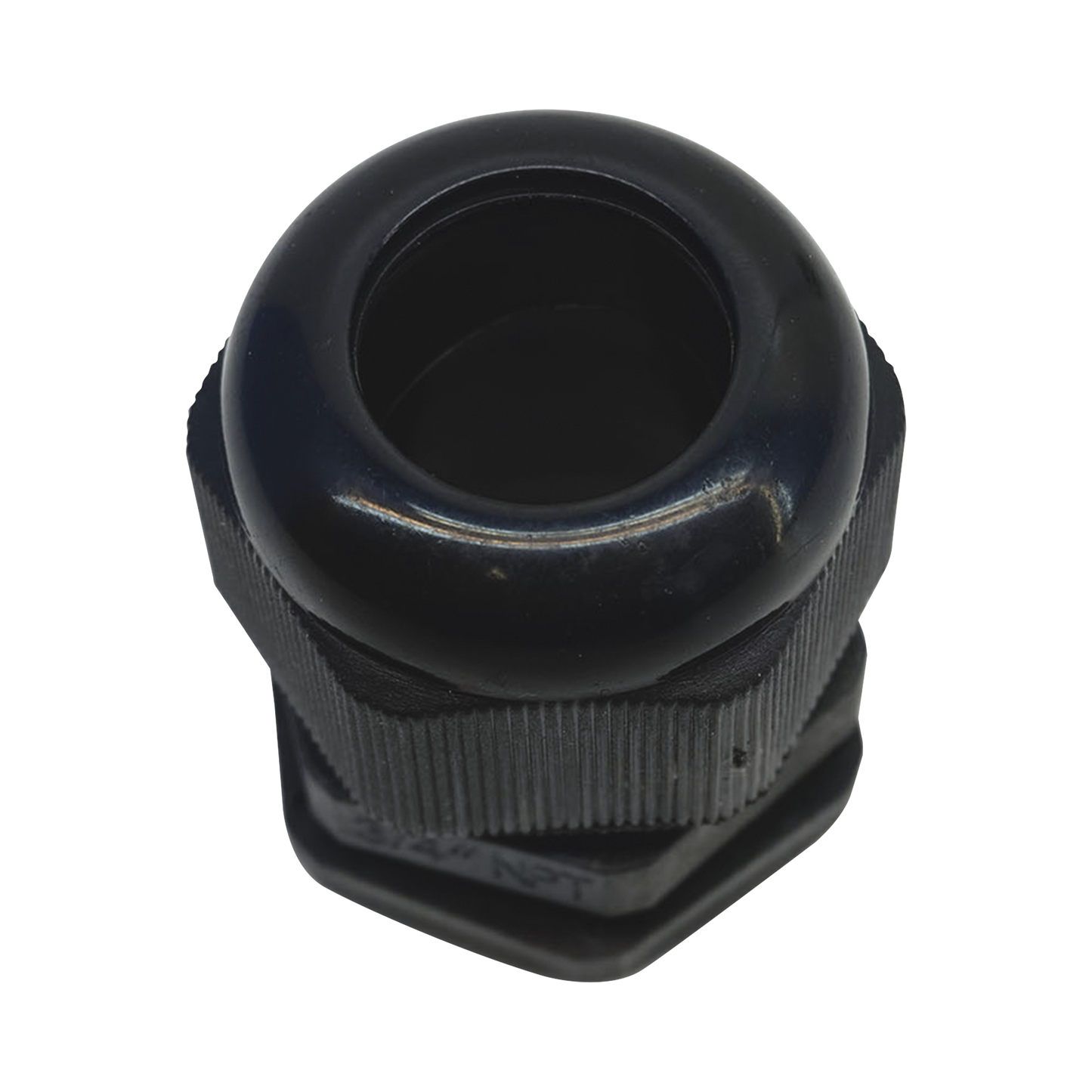 Conector Plástico Negro Tipo Glándula para Rosca NPT 3/4" TXPRO TXG-PG-34NBK - SILYMX