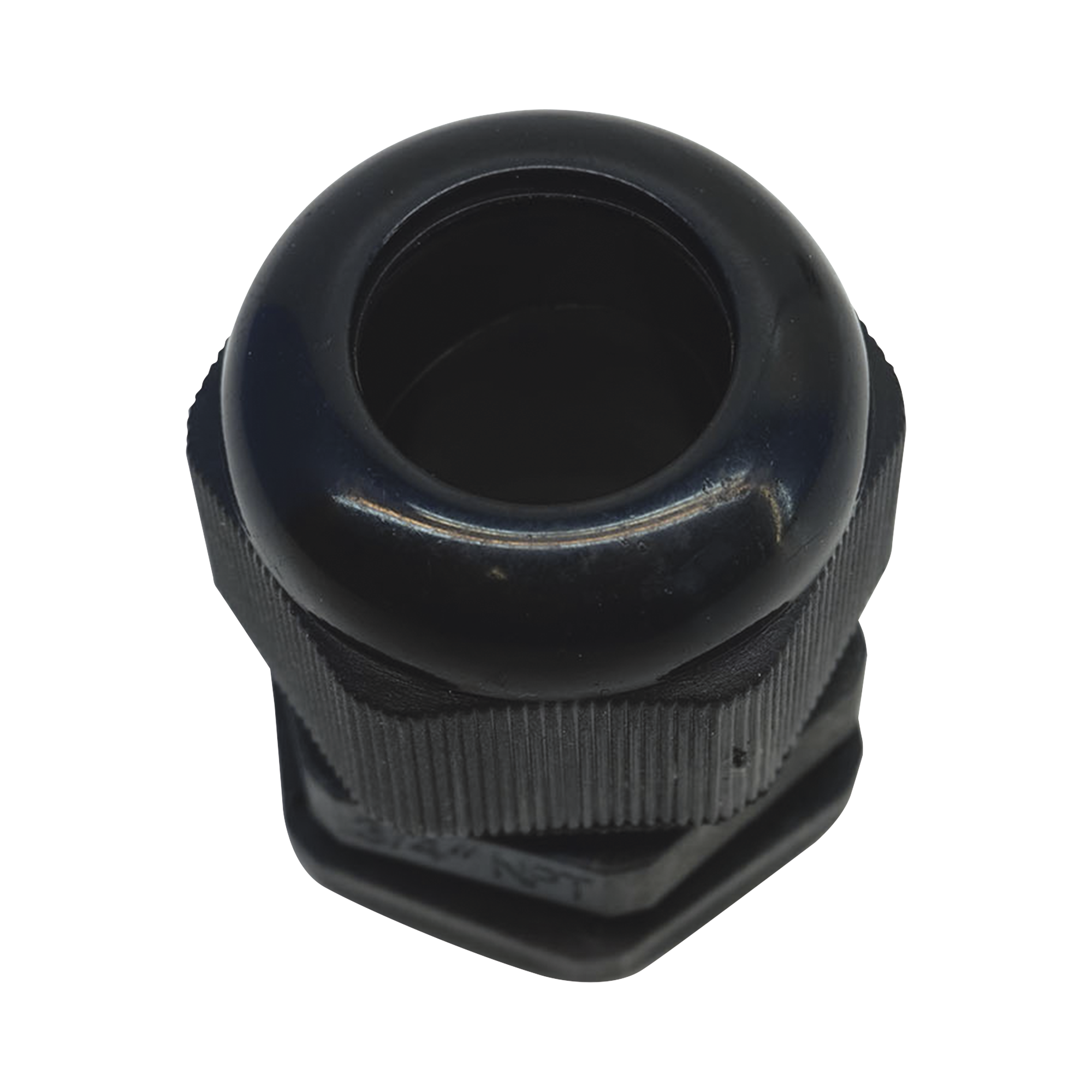 Conector Plástico Negro Tipo Glándula para Rosca NPT 3/4" TXPRO TXG-PG-34NBK - SILYMX