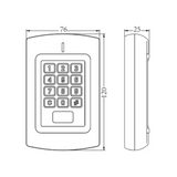 Lector de ProximidadZKTECOMK-H IDTeclado Control de Acceso 1000 Usuarios RF - ID 125 KHz Interior Exterior IP65 ZKTECO MK - H ID - SILYMX