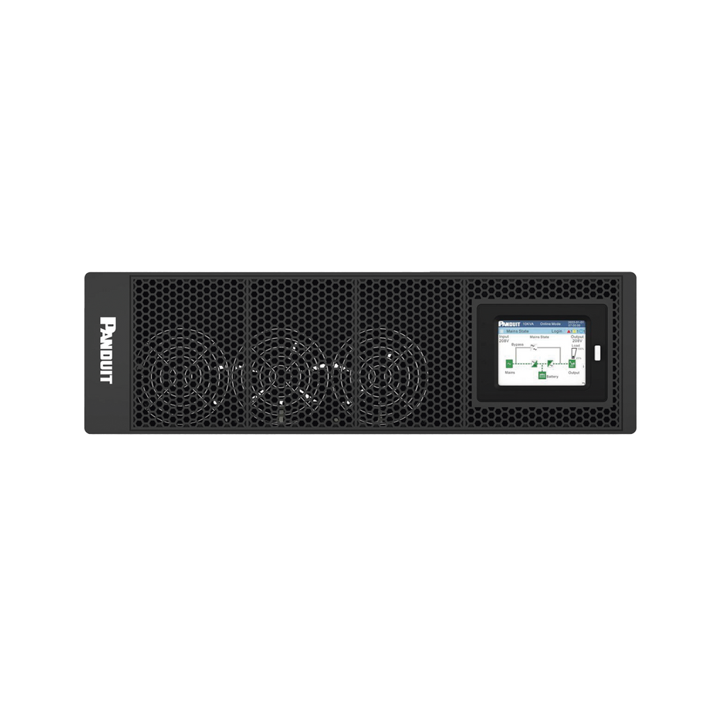 UPS SmartZone de 5000 VA/5000 W, Online Doble Conversión, Entrada 208/240 Vca NEMA L6-30P, Onda Senoidal Pura, 6 UR, Con 4 Tomas NEMA L6-30R, Incluye Tarjeta de Red y Kit de Rieles PANDUIT U05N11V - SILYMX