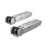 UFiber Módulo SFP, transceptor MiniGibic MultiModo 1.25 Gbps, distancia 550m, conectores LC, paquete de 2 piezas UACC-OM-MM-1G-D-2 - SILYMX