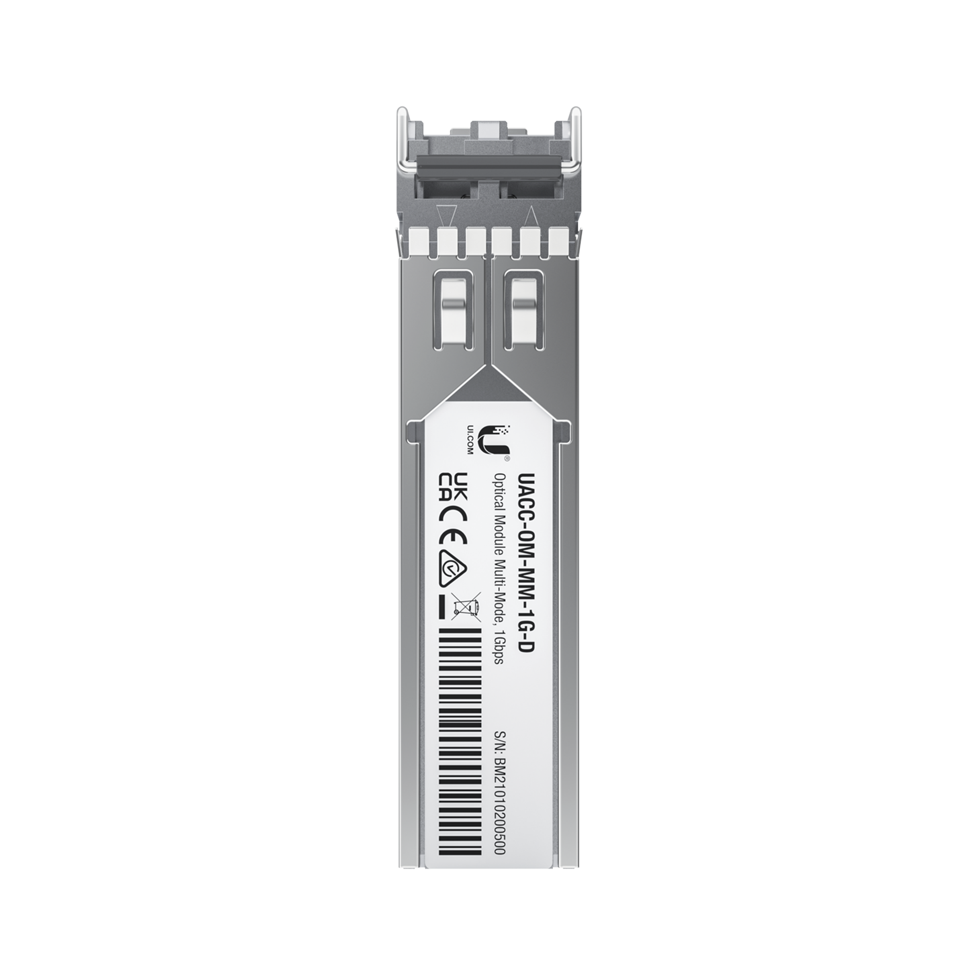 UFiber Módulo SFP, transceptor MiniGibic MultiModo 1.25 Gbps, distancia 550m, conectores LC, paquete de 2 piezas UACC-OM-MM-1G-D-2 - SILYMX