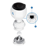 Cámara IP bullet para exterior 4 MP Lente fijo Iluminadores IR 9 mts Micrófono integrado Detección de eventos IA UVC-G4-BULLET - SILYMX