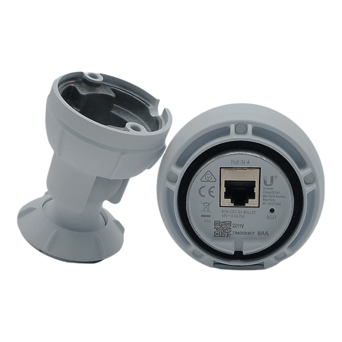 Cámara IP bullet para exterior 4 MP Lente fijo Iluminadores IR 9 mts Micrófono integrado Detección de eventos IA UVC-G4-BULLET - SILYMX